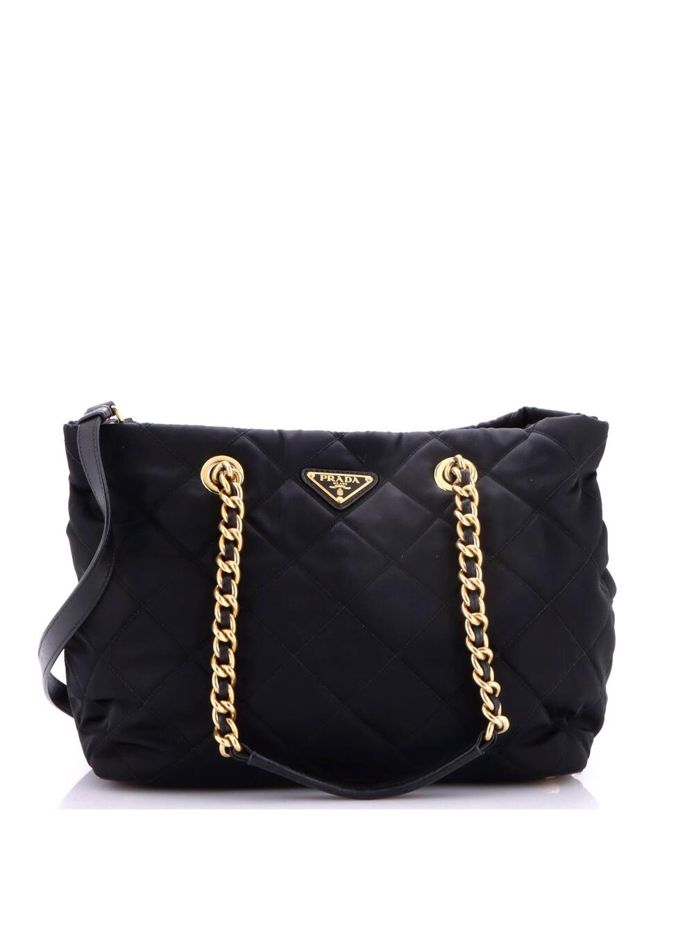 Prada Convertible Chain Tote Quilted #369016P11B